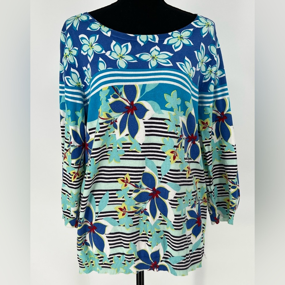 TALBOTS LIGHTWEIGHT CREWNECK PULLOVER COTTON SWEATER